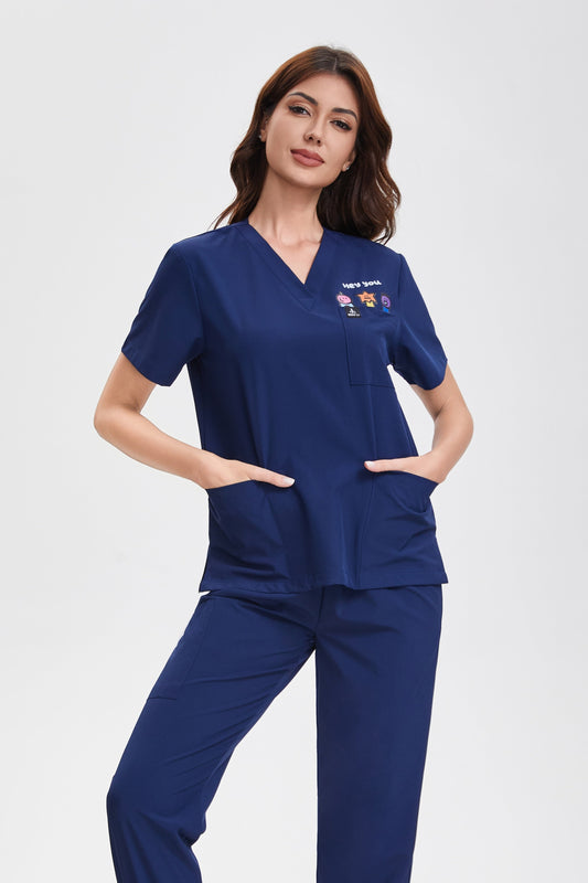 Giggle Monster scrub top