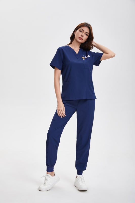 Happy Monster scrub top