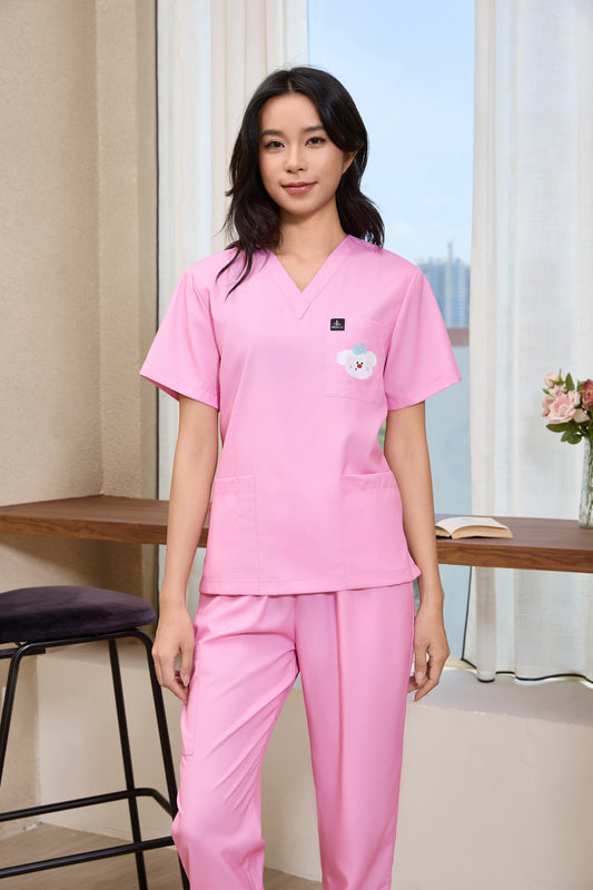 Puppy Love scrub top