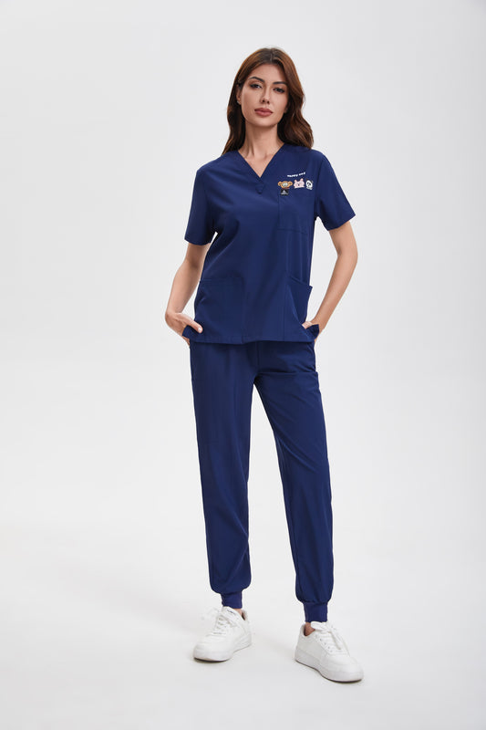 Happy Monster scrub top