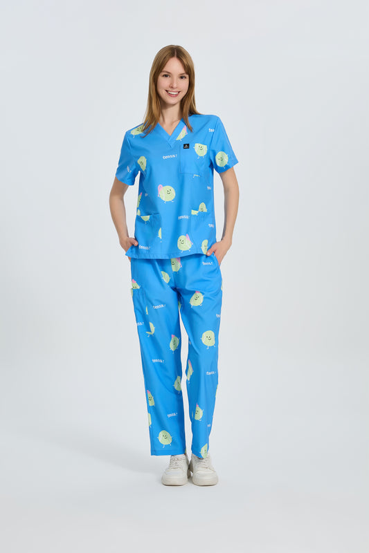 Match Point! Scrub Top