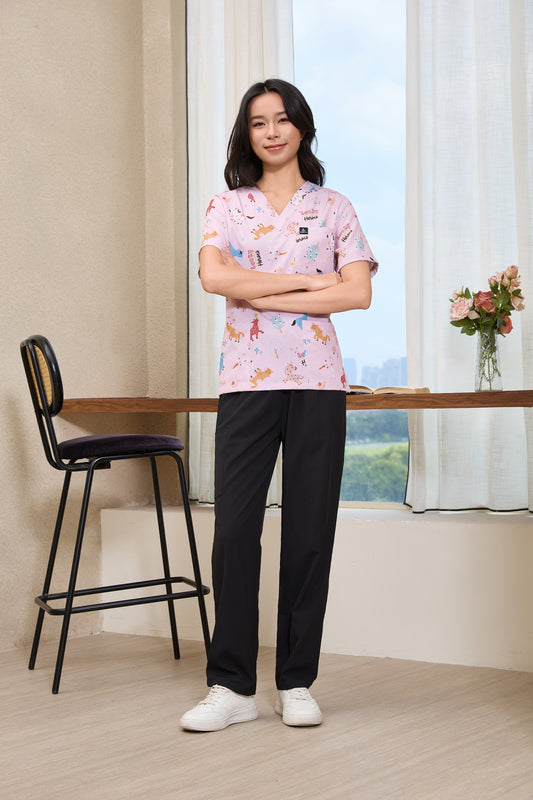 Lucky Pony scrub top